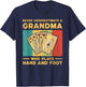 Funny Solitare Card Games Gifts Never Underestimate A Grandma Who Plays Hand And Foot T-Shirt - T-Shirt | Navy