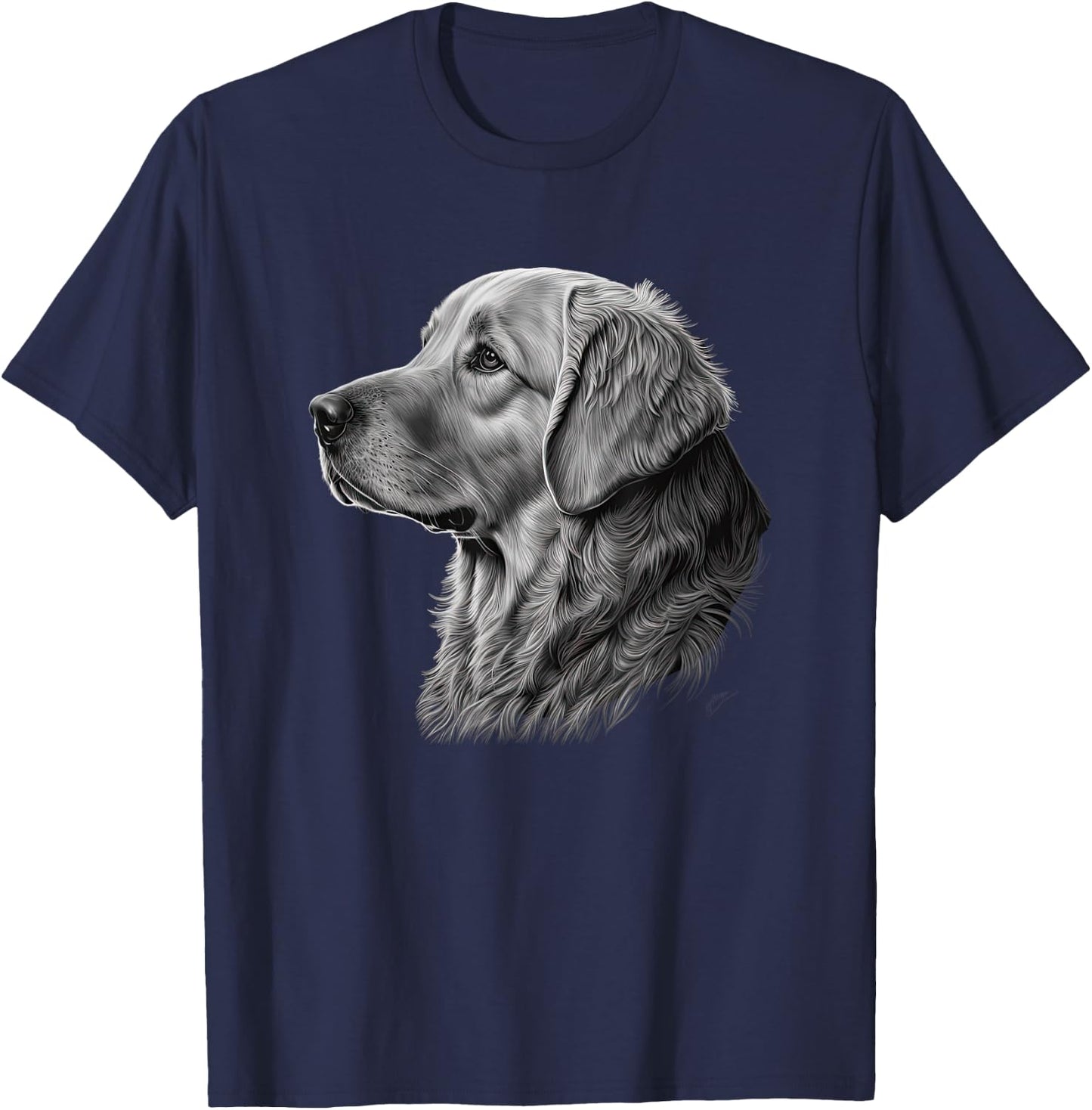 Funny Golden Retriever T-Shirt - T-Shirt | Navy