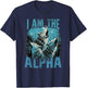 Men's I Am The Alpha T-Shirt - T-Shirt | Navy