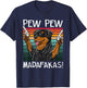 Rottweiler Pew Dog Vintage Retro Sunset Dogs Guns Nerd Women T-Shirt - T-Shirt | Navy