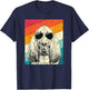 Retro Vintage Bloodhound with Sunglasses Dog Lovers Men Women Girls Kids T-Shirt - T-Shirt | Navy