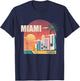 Miami Florida retro T-Shirt - T-Shirt | Navy