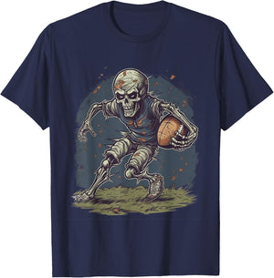 Zombie Football Player Halloween Costume Sport Men Boys T-Shirt - T-Shirt | Navy