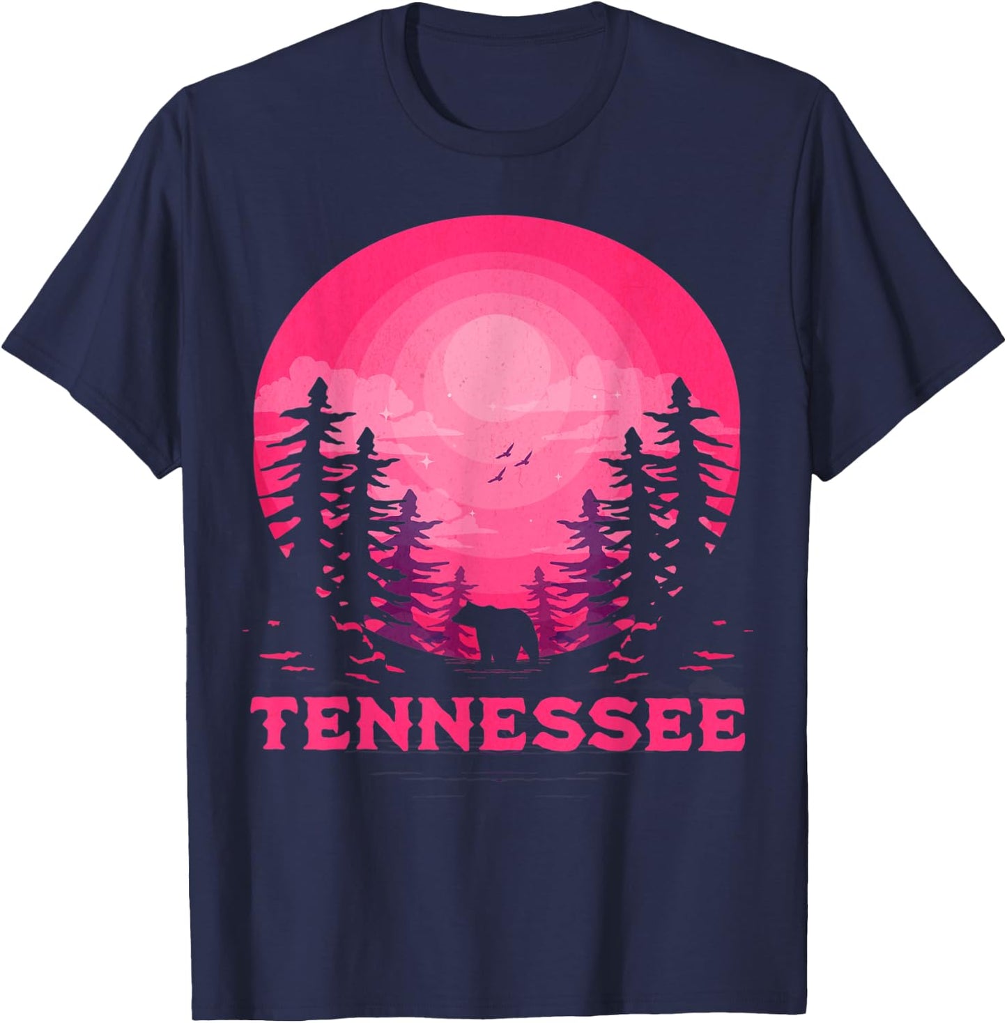 Tennessee Bear Nature Outdoors T-Shirt - T-Shirt | Navy