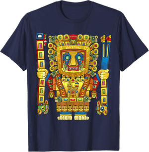 Viracocha Inca God Mythology Ancient Mayan Andes Wiracocha T-Shirt - T-Shirt | Navy
