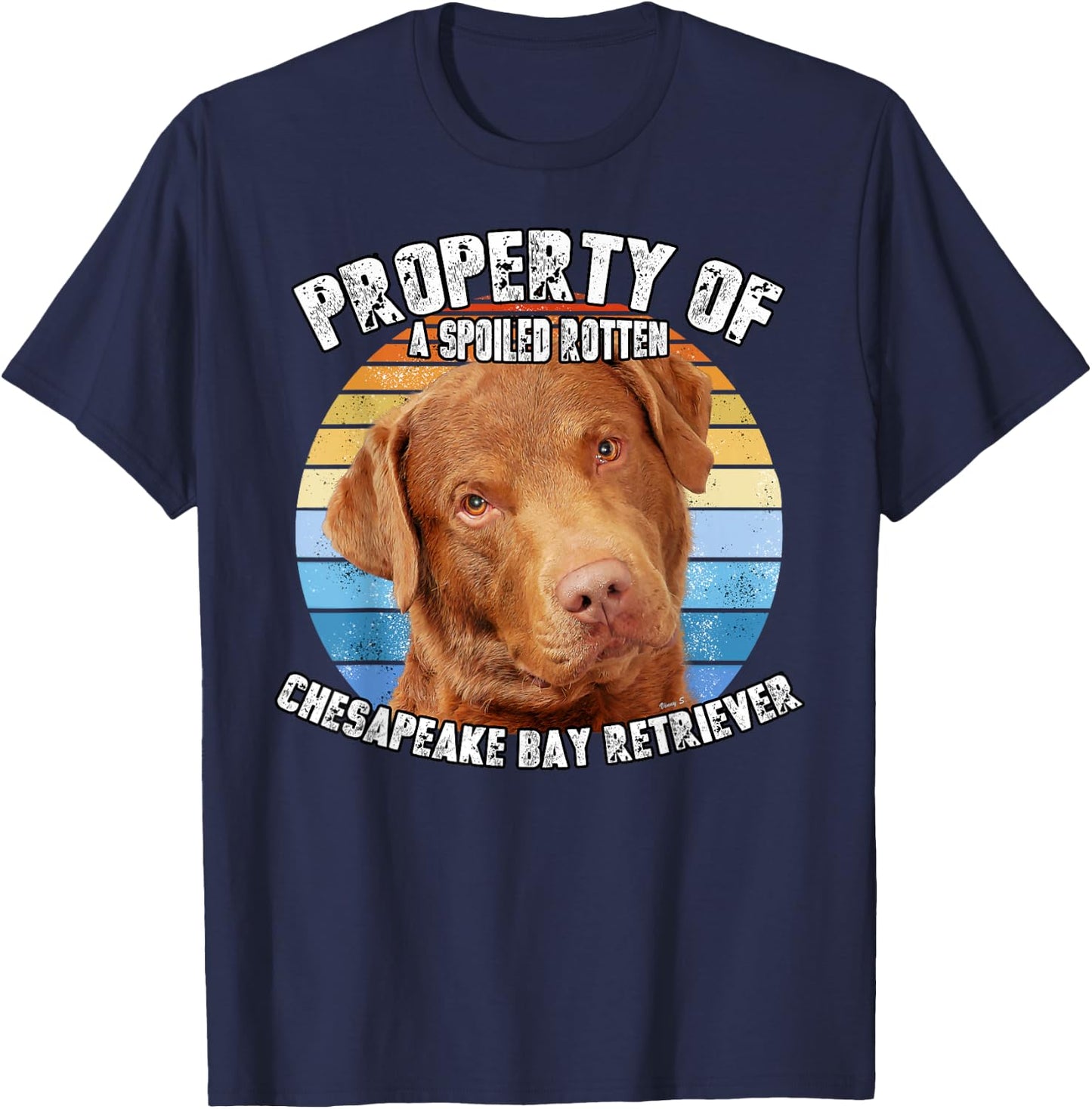 Chesapeake Bay Retriever Property Of T-Shirt - T-Shirt | Navy