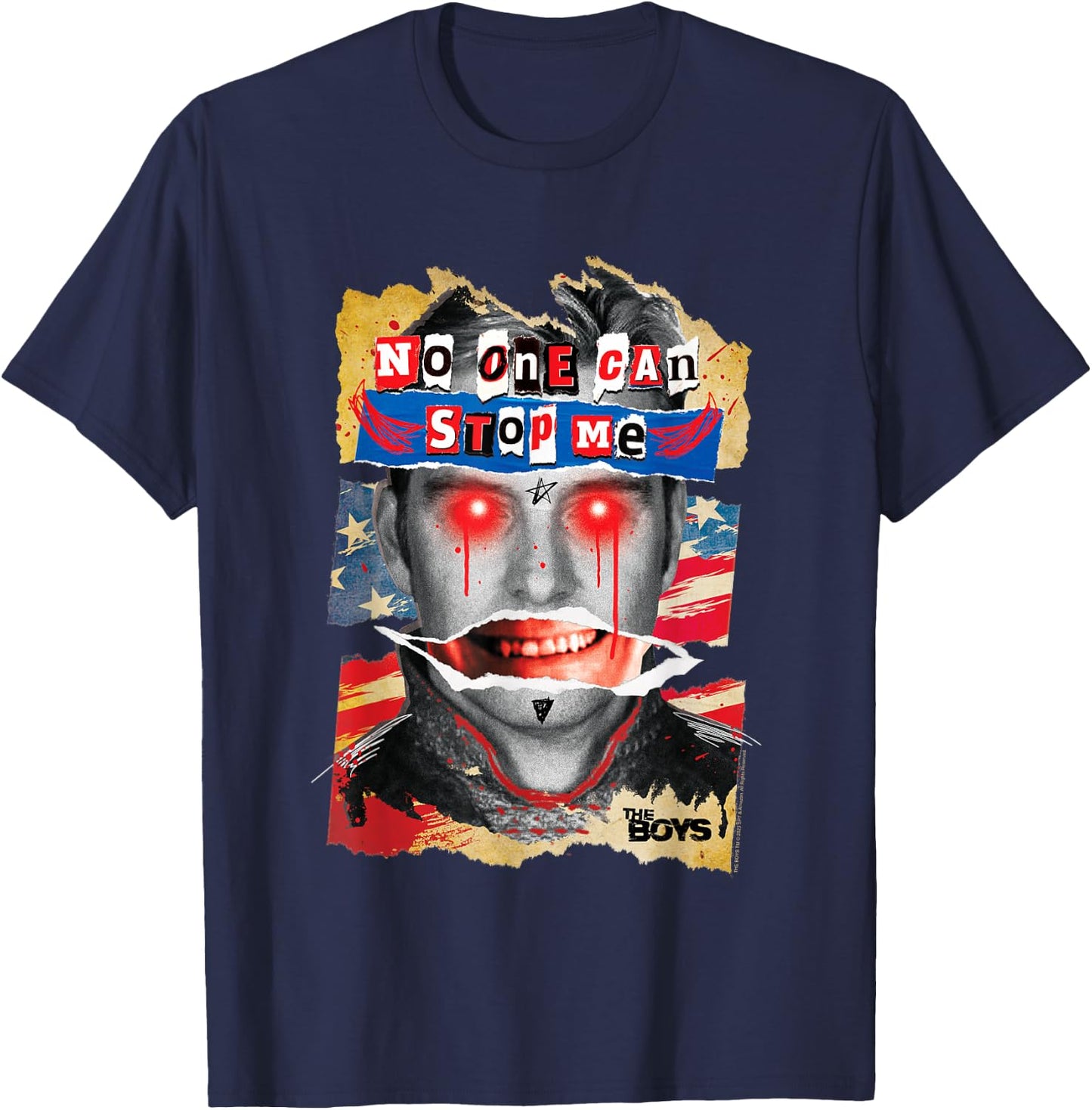 The Boys Homelander No One Can Stop Me T-Shirt - T-Shirt | Navy