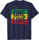 Love Jamaica Reggae Vintage Jamaican Souvenir T-Shirt - T-Shirt | Navy