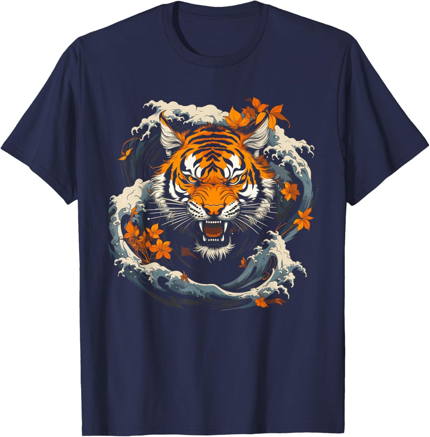 Japanese Tiger Japan T-Shirt - T-Shirt | Navy