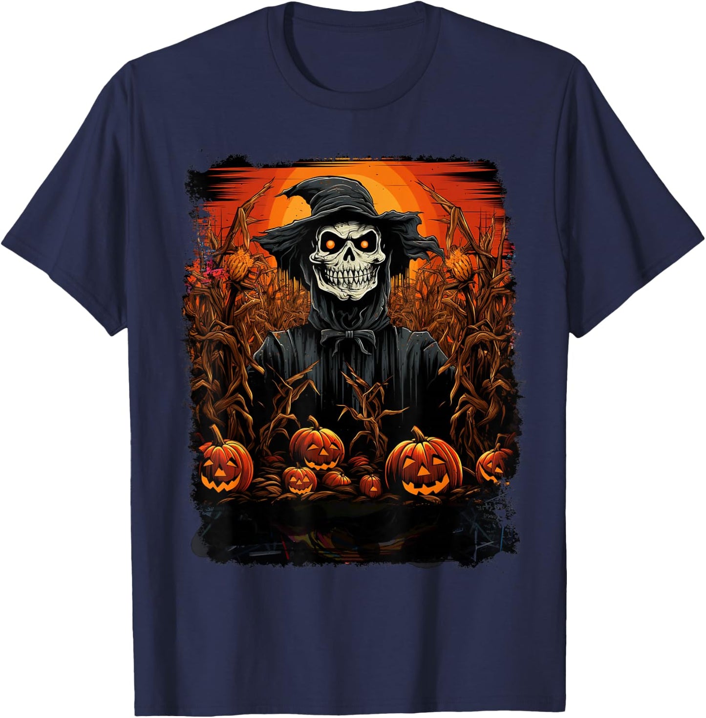 Halloween Theme T-Shirt - T-Shirt | Navy