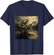 Weird Bass Fish Playing Bass Guitar Funny Cursed Meme T-Shirt - T-Shirt | Navy