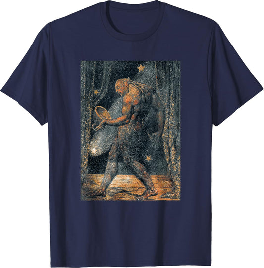 The Ghost of a Flea William Blake Romanticism Painting T-Shirt - T-Shirt | Navy
