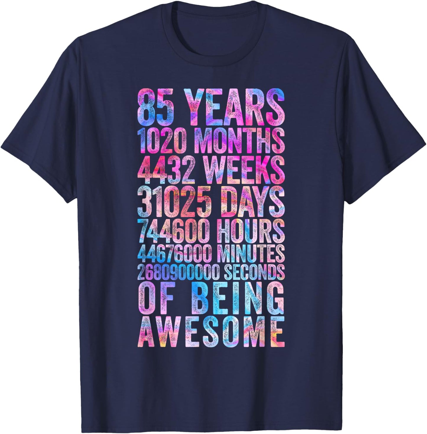 Funny 85th Birthday Shirt Old Meter Funny 85 Year Old Gifts T-Shirt - T-Shirt | Navy