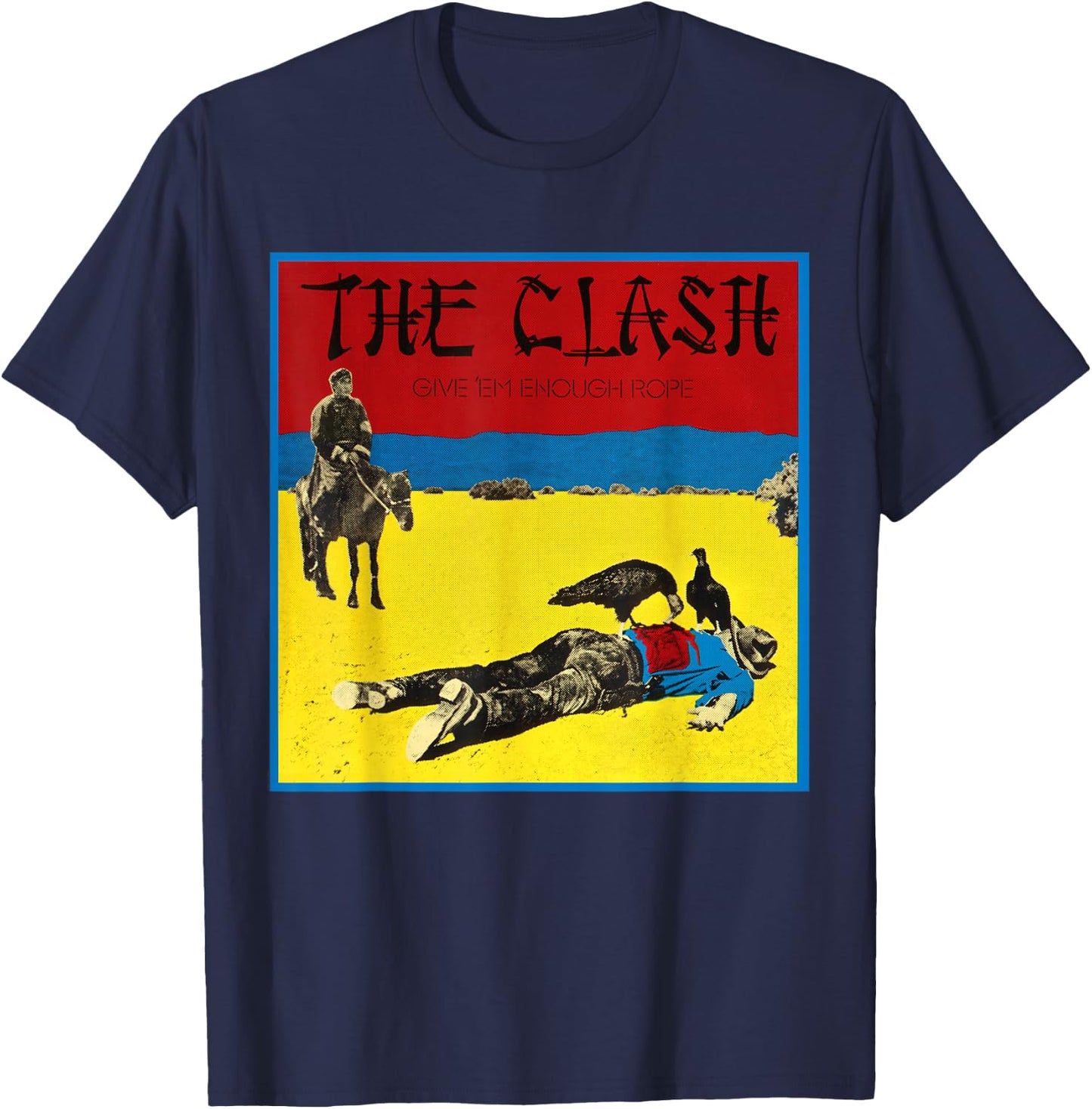 The Clash - Give 'Em Enough Rope T-Shirt - T-Shirt | Navy