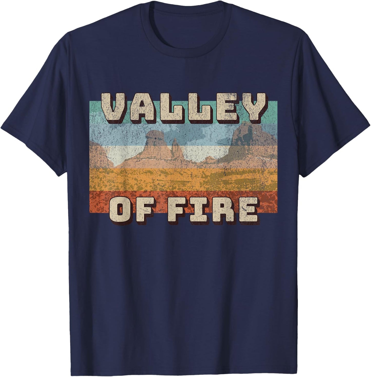 Valley Of Fire State Park T-Shirt - T-Shirt | Navy