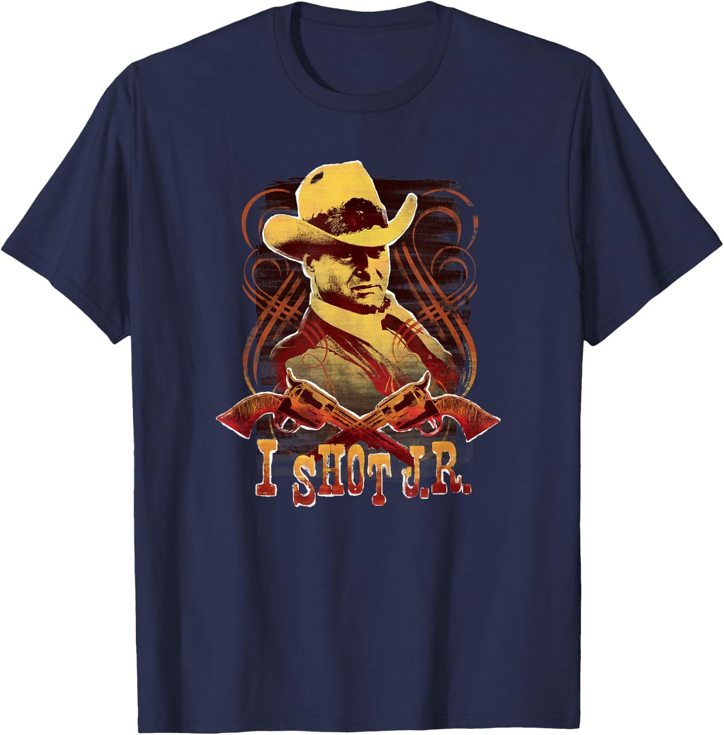 Dallas TV Series I Shot J.R. T-Shirt - T-Shirt | Navy