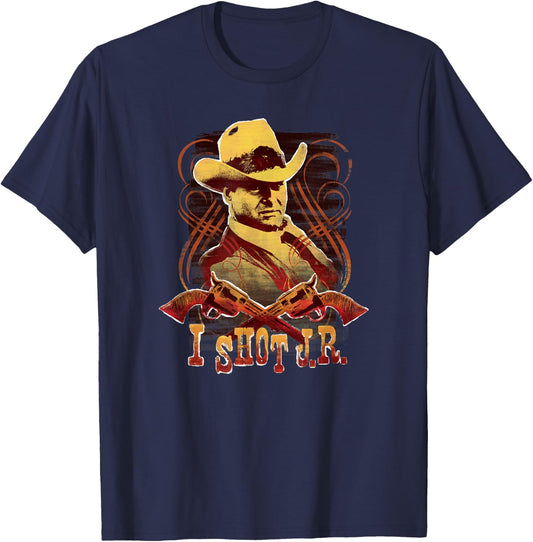 Dallas TV Series I Shot J.R. T-Shirt - T-Shirt | Navy