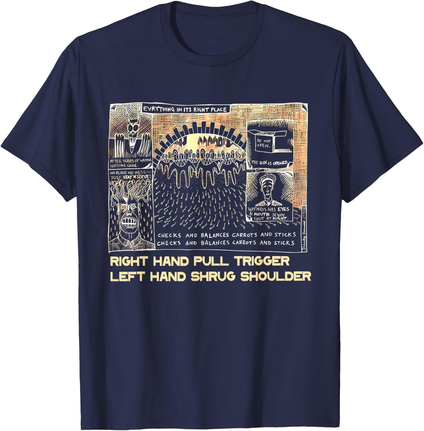 Vintage Retro Radio Music 80s 90s Classic Radiomusic 70s T-Shirt - T-Shirt | Navy