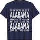 Girl Out of Alabama Hometown Home Alabama T-Shirt - T-Shirt | Navy