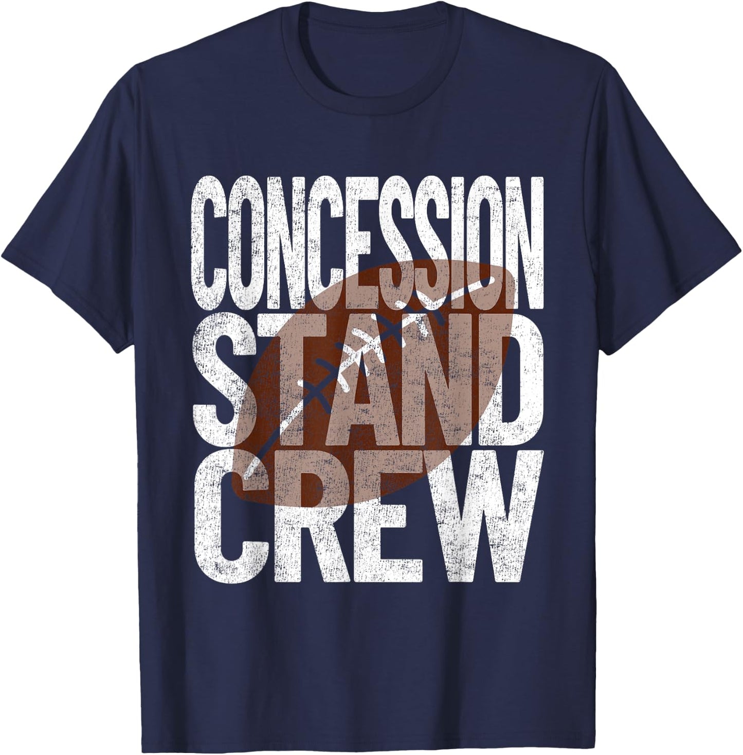 Concession Stand Crew - Football Game Food T-Shirt - T-Shirt | Navy