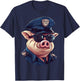 Piggy Fans -Kids Animal Theme , Black, Small T-Shirt - T-Shirt | Navy