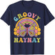 80s 70s Shirts , Grandma Groovy Naynay Butterfly T-Shirt - T-Shirt | Navy