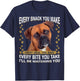 Every Snack You Make Funny Boxer Dog Mom, Dog Dad T-Shirt - T-Shirt | Navy