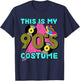 This Is My 90s Costume 1990s Theme Party Vinyl Nineties T-Shirt - T-Shirt | Navy