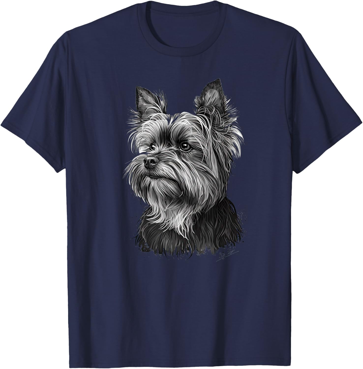 Funny Yorkshire Terrier Cute T-Shirt - T-Shirt | Navy