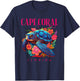 Cape Coral Florida Floral Beach Turtle Souvenir T-Shirt - T-Shirt | Navy
