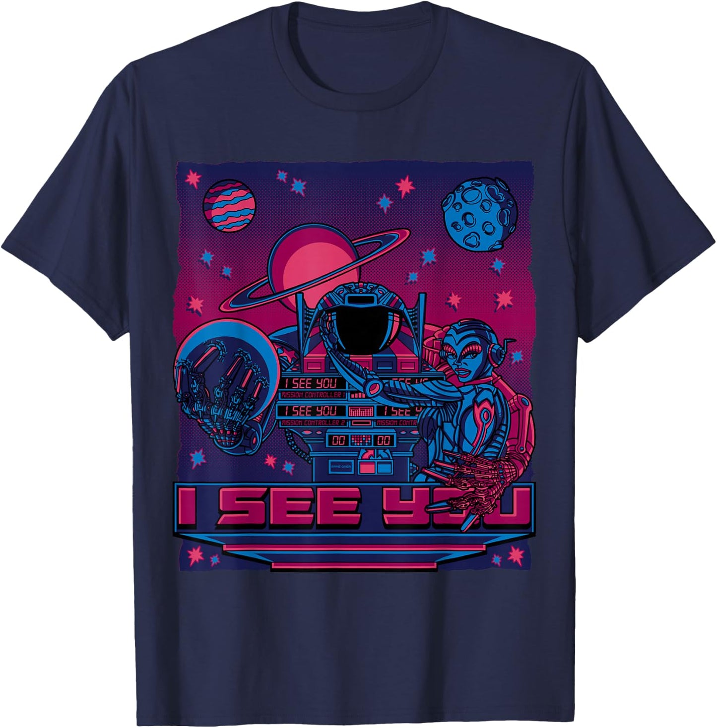 Pinbot Pinball T-Shirt - T-Shirt | Navy