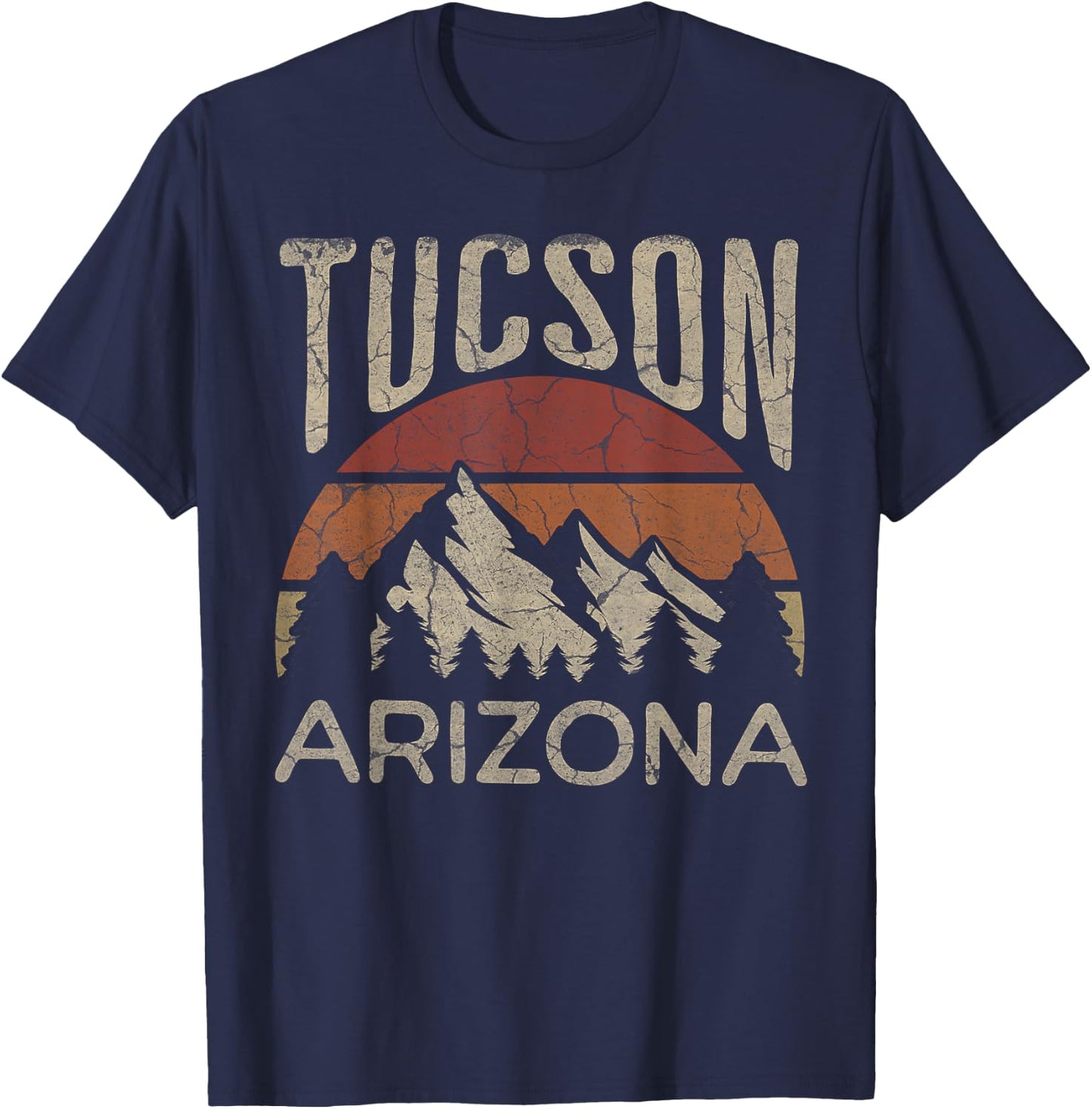 Tucson Arizona Nature Hiking Outdoors T-Shirt - T-Shirt | Navy