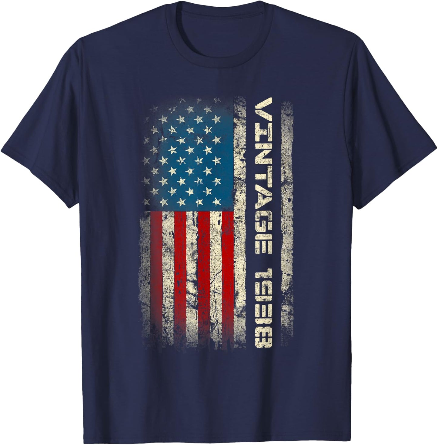 Retro 1938 85th Birthday 85 Years Old US Flag T-Shirt - T-Shirt | Navy