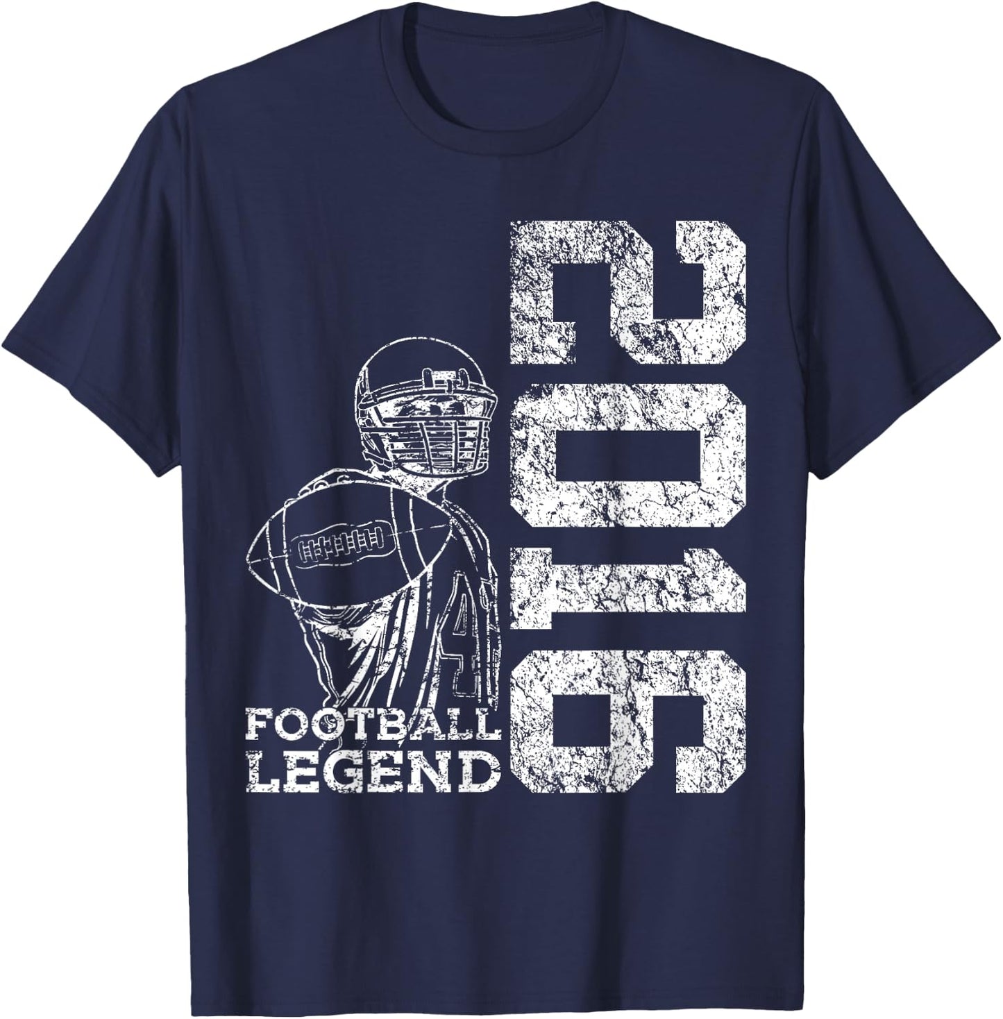 10 Years Football Legend 2016 10th Birthday T-Shirt - T-Shirt | Navy
