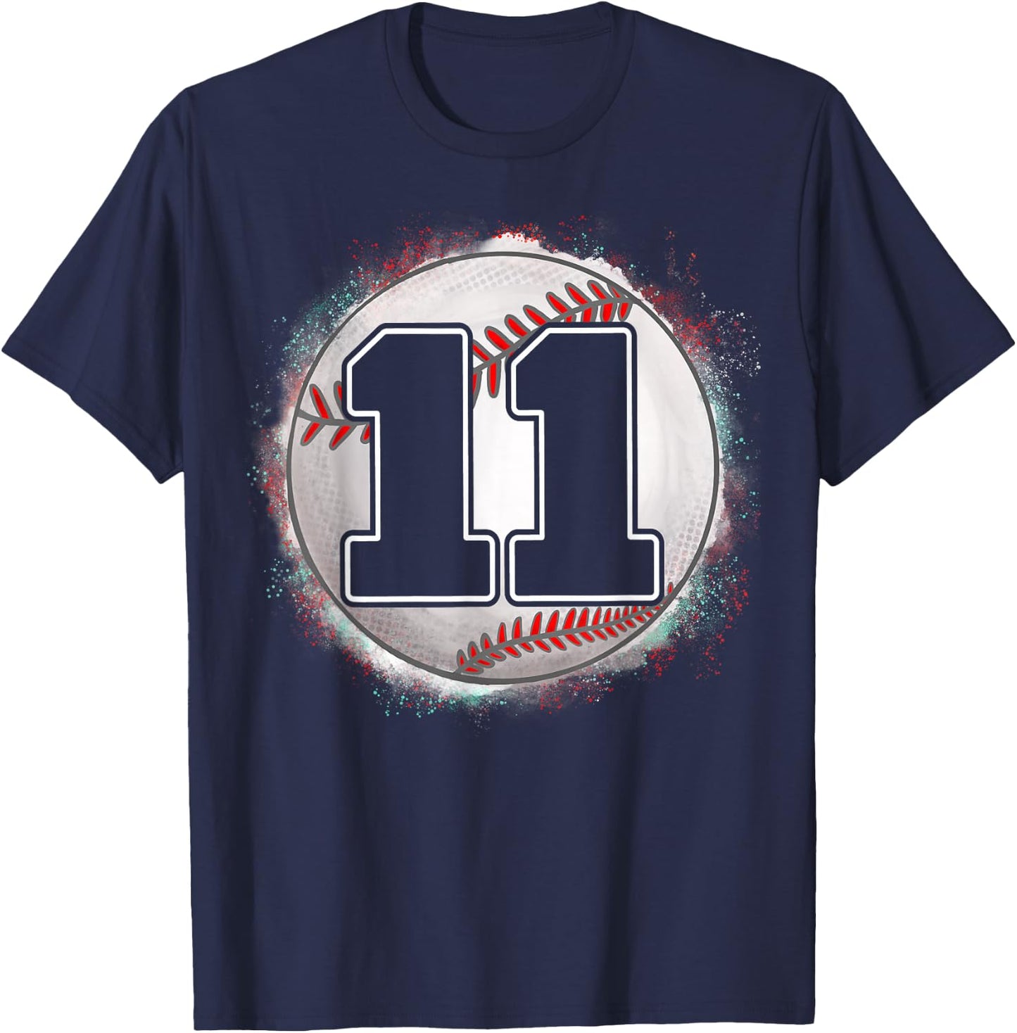 Birthday Boy 11 Baseball 11th Birthday Baseball Player T-Shirt - T-Shirt | Navy