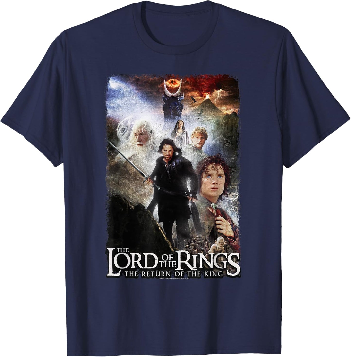 The Lord of the Rings The Return Of The King Final Fight T-Shirt - T-Shirt | Navy