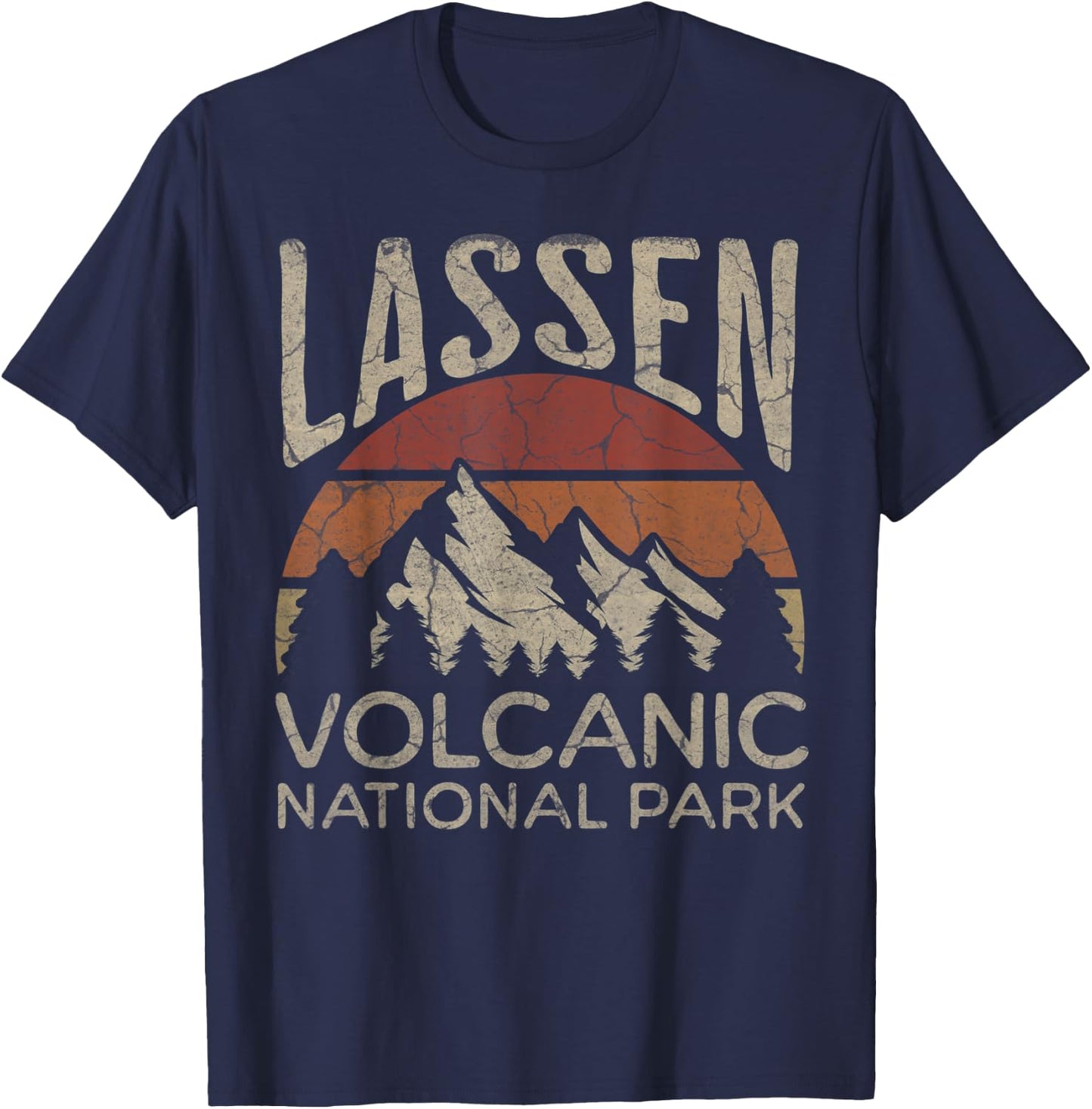 Lassen Volcanic National Park California Hiking Outdoors T-Shirt - T-Shirt | Navy