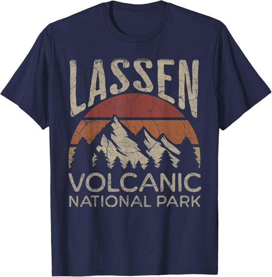 Lassen Volcanic National Park California Hiking Outdoors T-Shirt - T-Shirt | Navy
