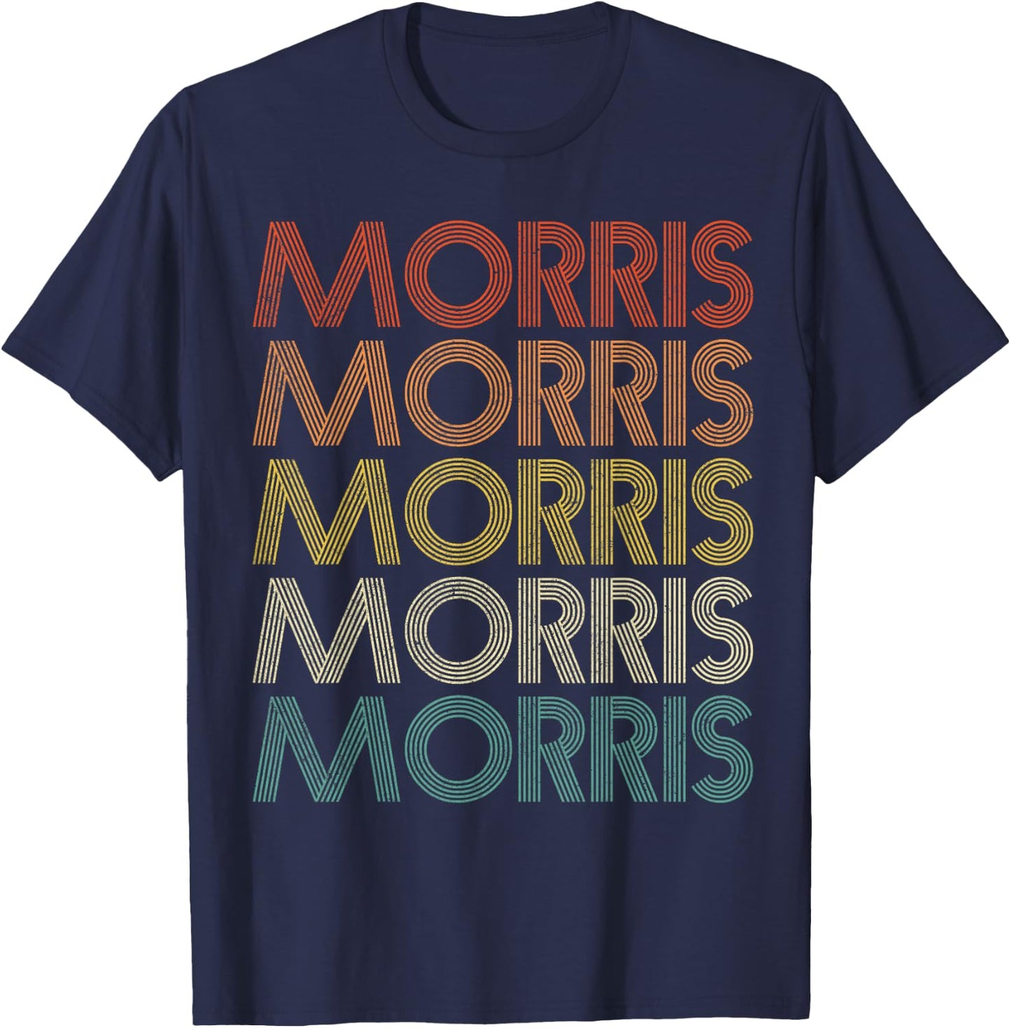 Morris Vintage Retro T-Shirt - T-Shirt | Navy