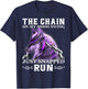 The Chain On My Mood Swing Just Snapped Run Wolf Cool Funny T-Shirt - T-Shirt | Navy