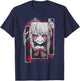Horror Anime Yandere Menhera Demon Girl Japanese Aesthetic T-Shirt - T-Shirt | Navy