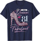 This Queen Makes 81 Looks Fabulous Shirt 81st Birthday Women T-Shirt - T-Shirt | Navy