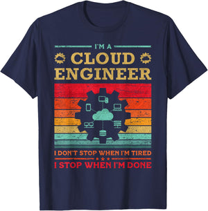 Cloud Specialist Cloud Engineer App Cloud Computing Engineer T-Shirt - T-Shirt | Navy