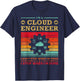 Cloud Specialist Cloud Engineer App Cloud Computing Engineer T-Shirt - T-Shirt | Navy
