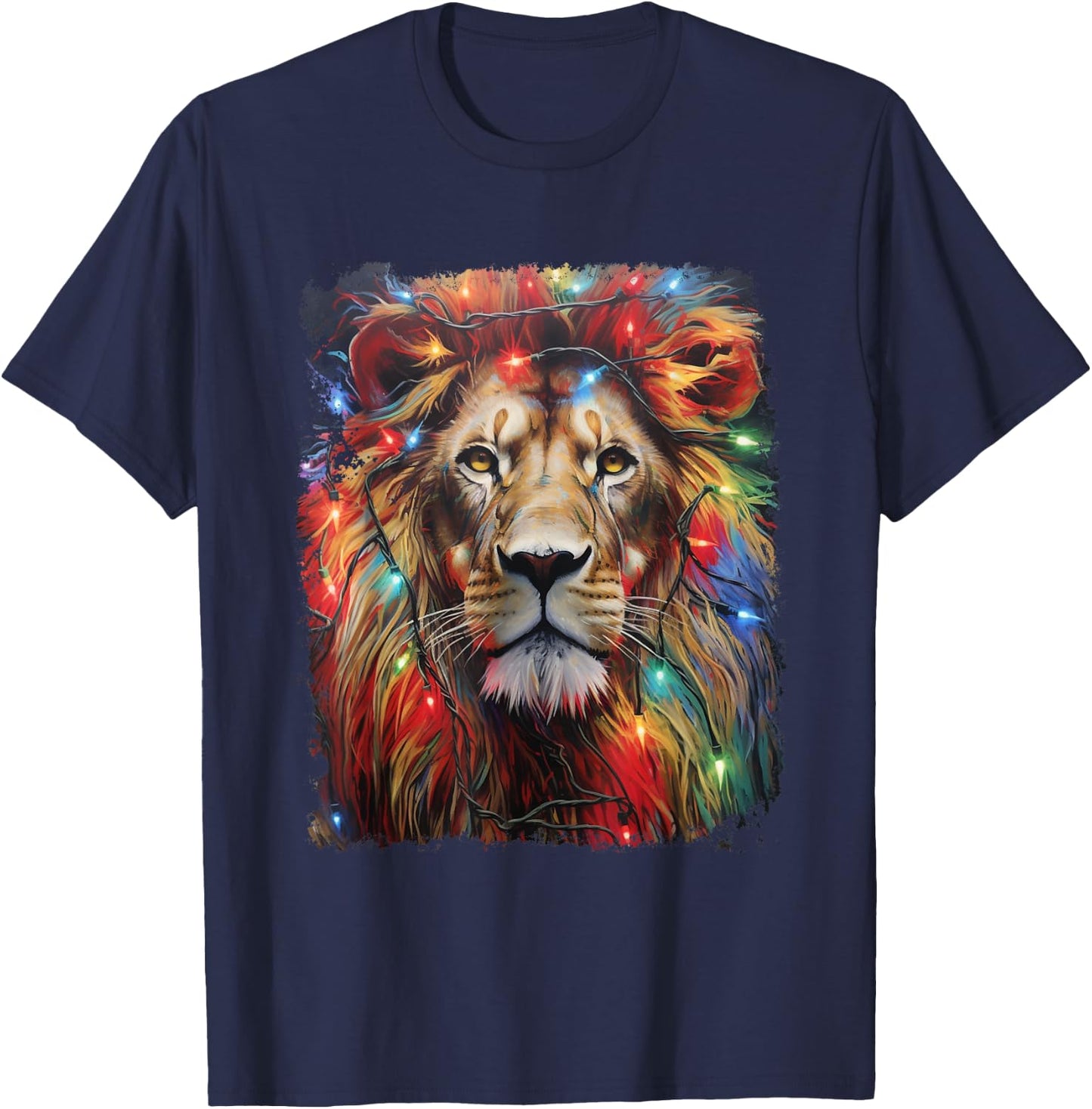 Christmas Lion T-Shirt - T-Shirt | Navy