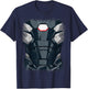Marvel War Machine Iron Man Armor Avengers Halloween Costume T-Shirt - T-Shirt | Navy