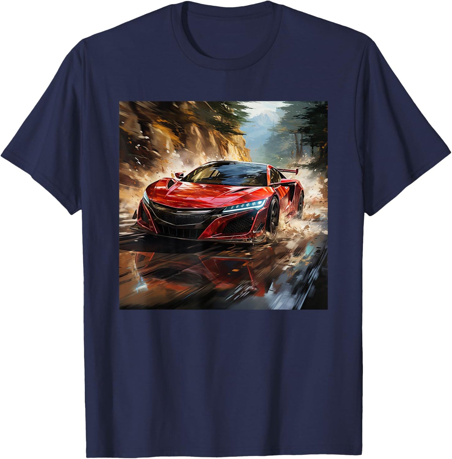 JDM Racing Car Scene NSX Tuning Drift Import T-Shirt - T-Shirt | Navy