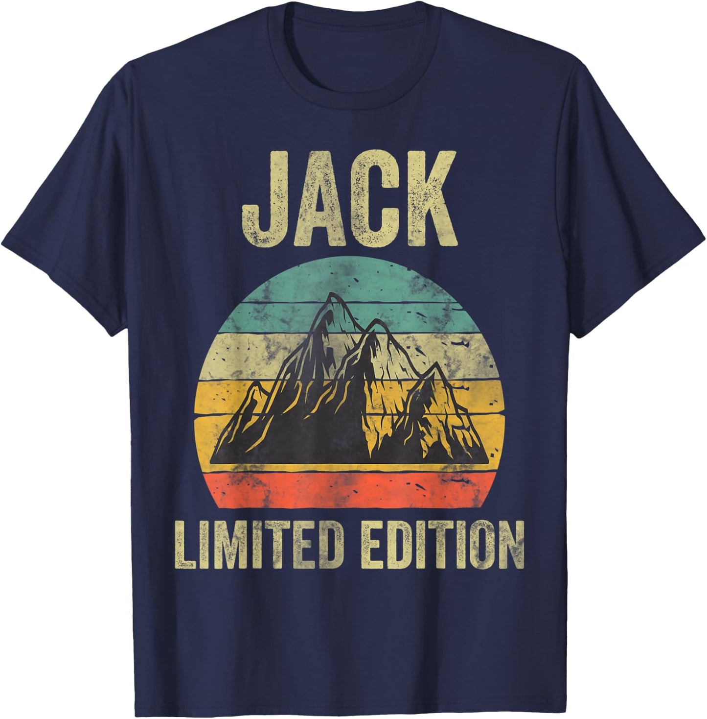 Personalized Name Shirt Jack Vintage Limited Edition T-Shirt - T-Shirt | Navy