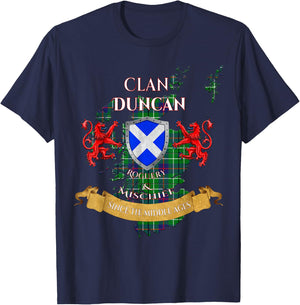 Duncan Scottish Family Clan Middle Ages Mischief T-Shirt - T-Shirt | Navy