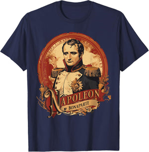 Napoleon Bonaparte Vintage Poster Style T-Shirt - T-Shirt | Navy
